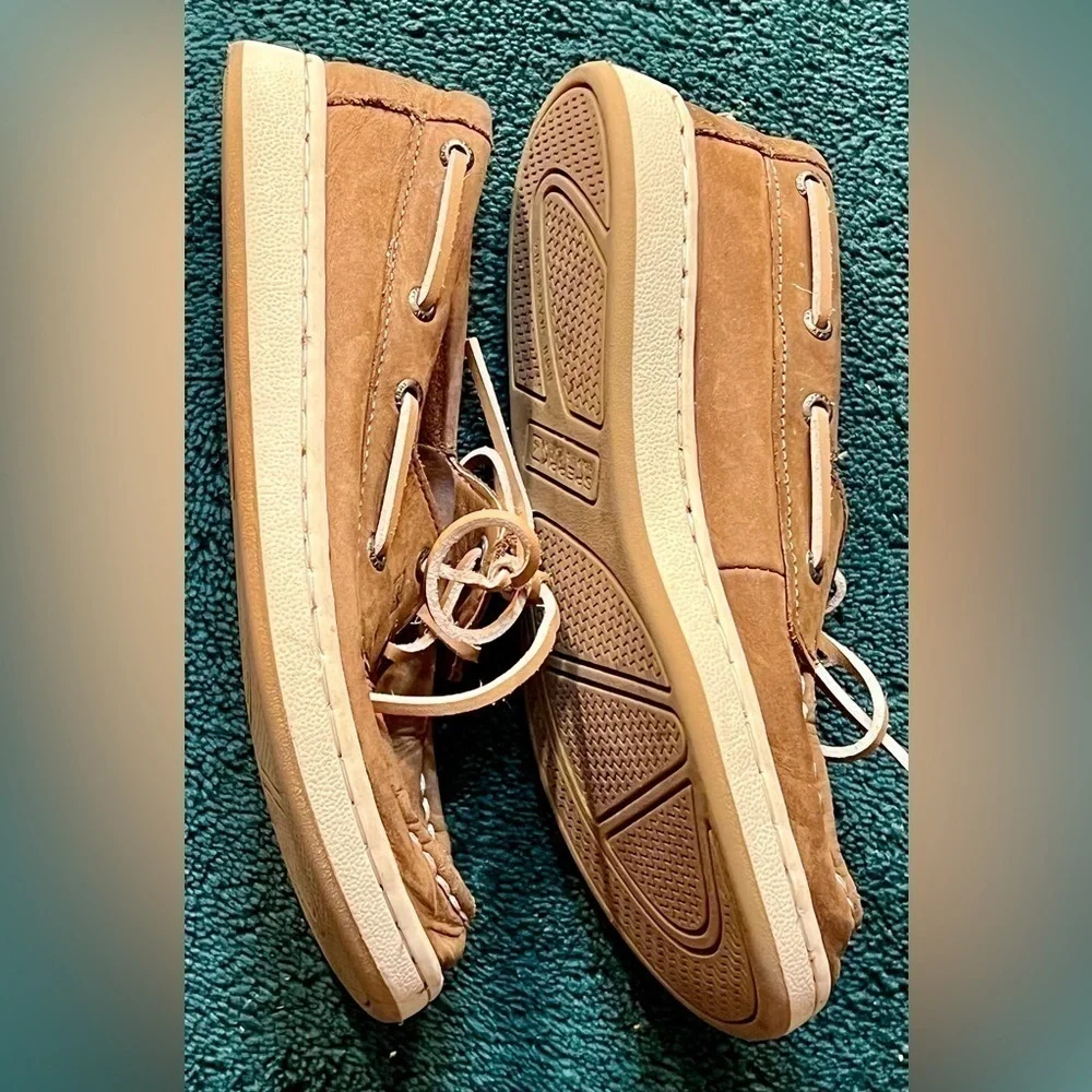 UNISEX SPERRYv TOP SLIDER MEMORY FOAM BROWN SHIOES SIZE  14
